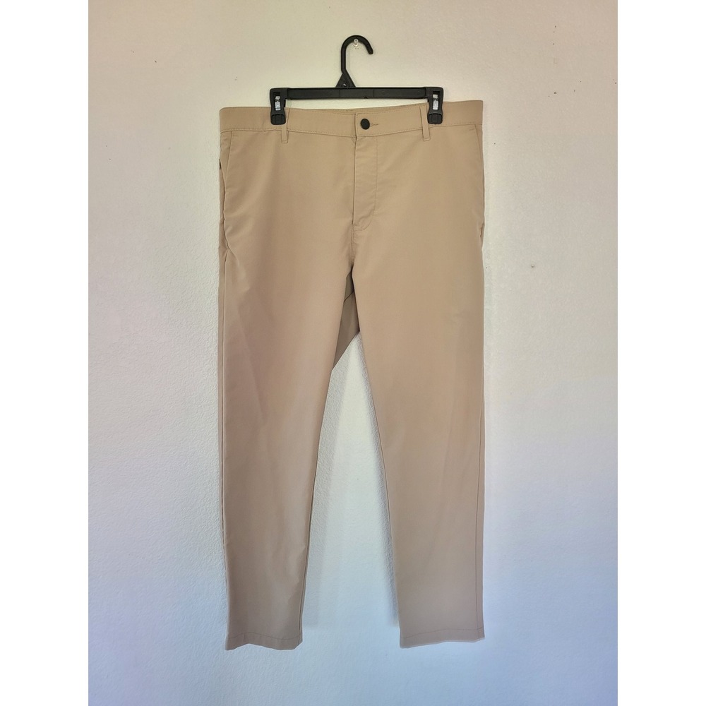 Banana Republic Mens 36x30 Beige Slim Fit Lightweight Dress Pants #14